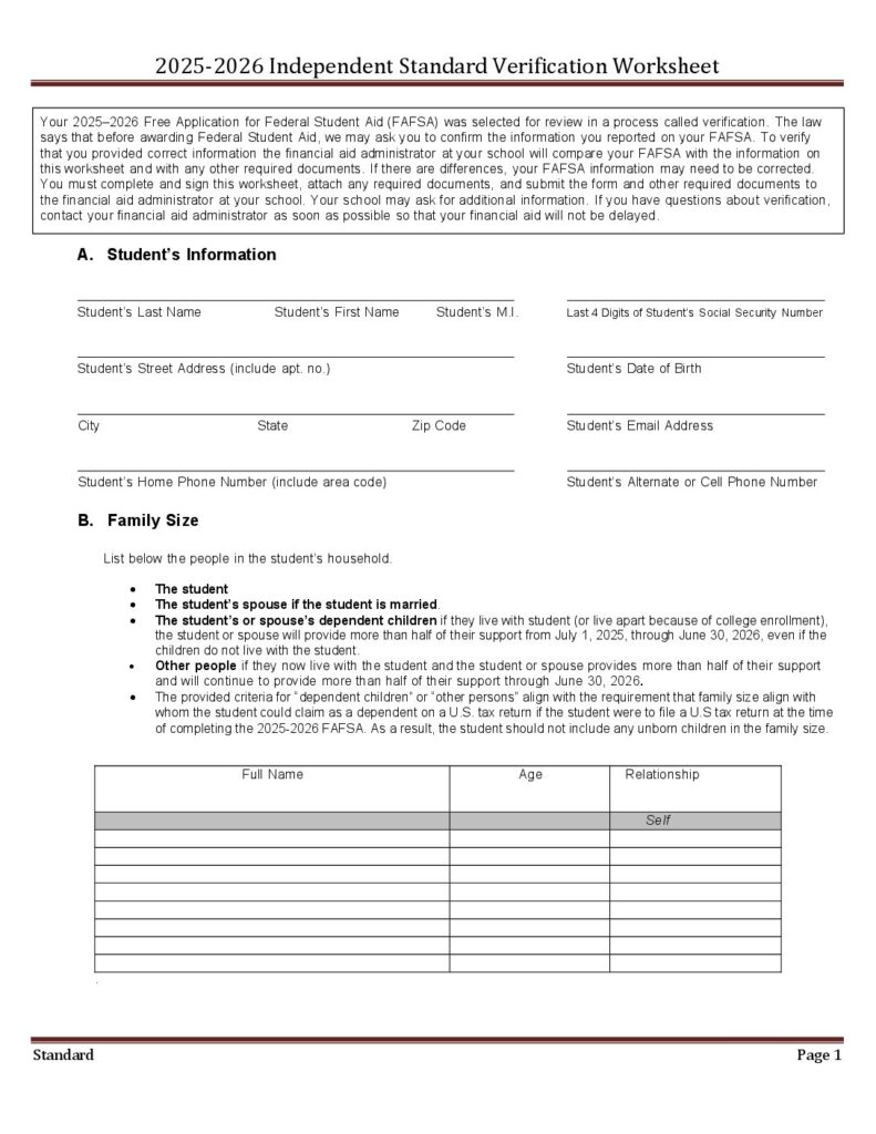 2025-2026-Independent-Standard-Verification-Worksheet