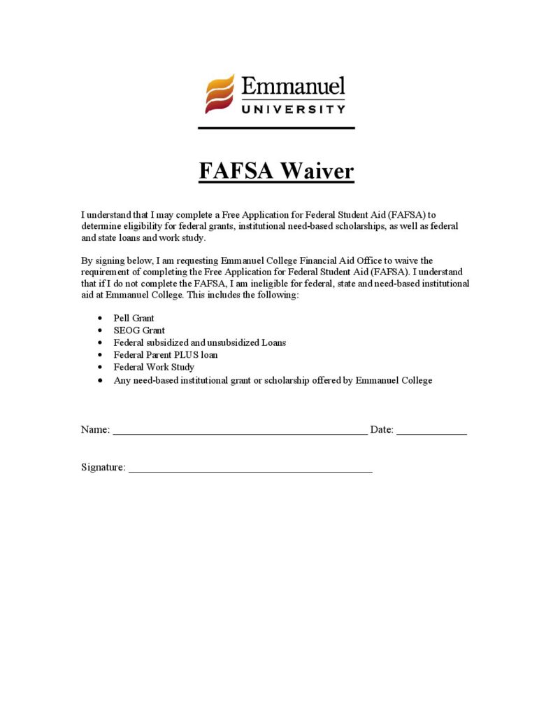FAFSA-Waiver 2025