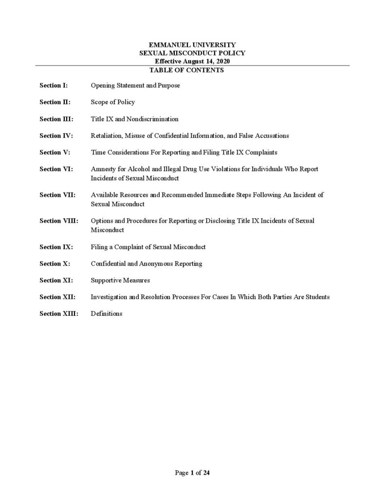 2020 08 14_Emmanuel-Title-IX-Sexual-Misconduct-Policy_Rev 2026 06 11